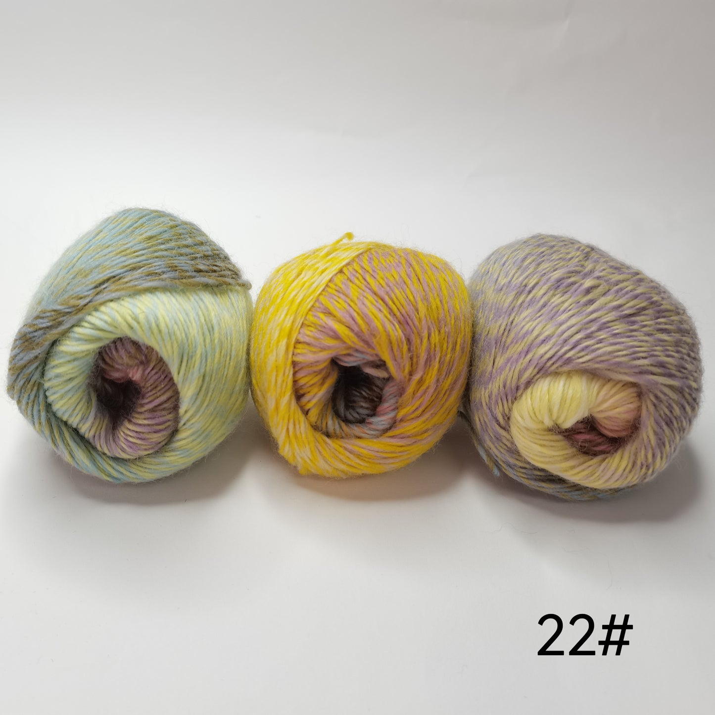Rainbow Hand Spun 100 Percent Wool Yarn 3 Pack Knitting