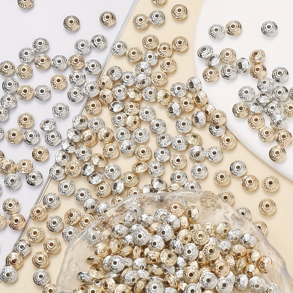 100 Pieces 6mm Oval Shaped CCB Beads for DIY Jewelry Making