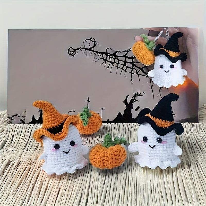 Halloween Ghost And Pumpkin Beginner Crochet Kit With Video