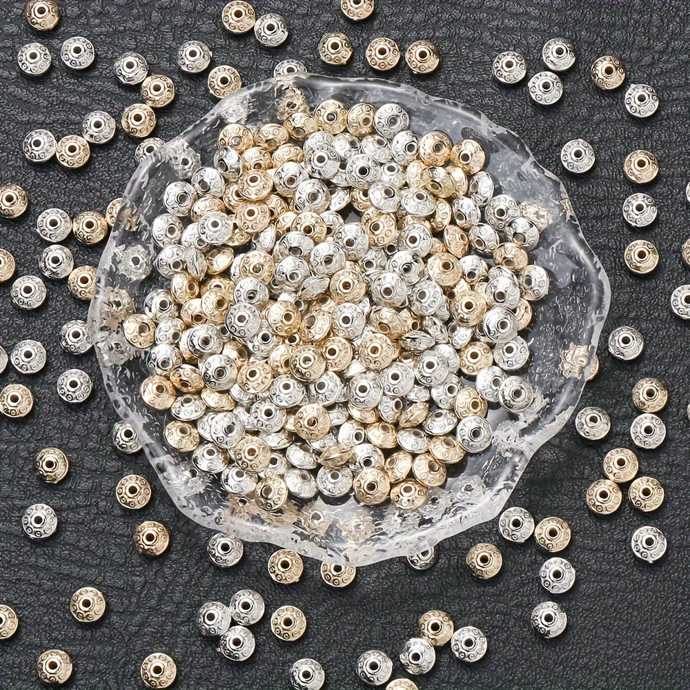 100 Pieces 6mm Oval Shaped CCB Beads for DIY Jewelry Making
