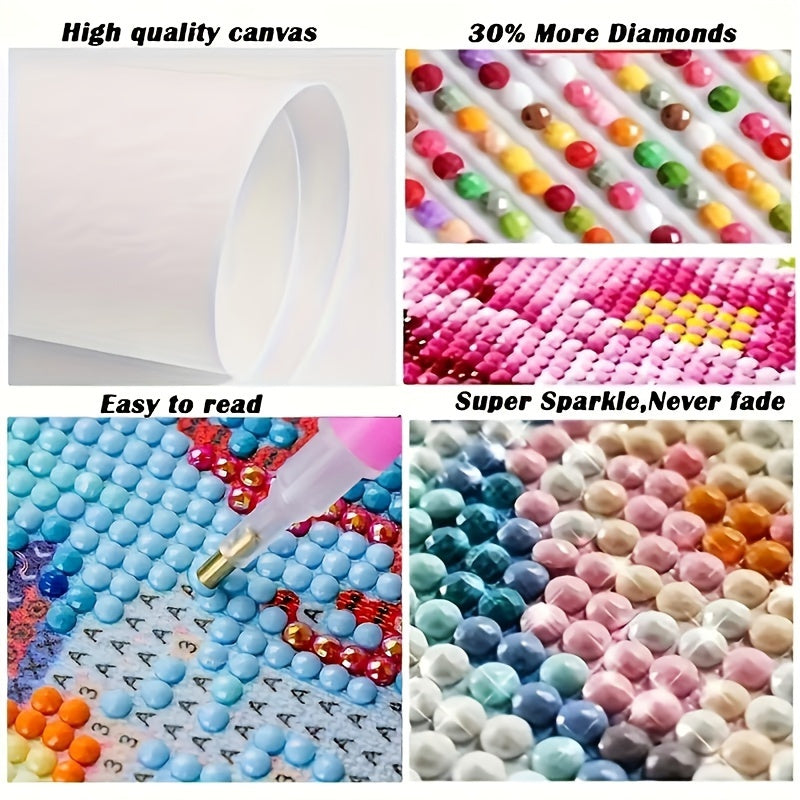 5D Round Diamond Painting Kit For Beginners Full Drill Set