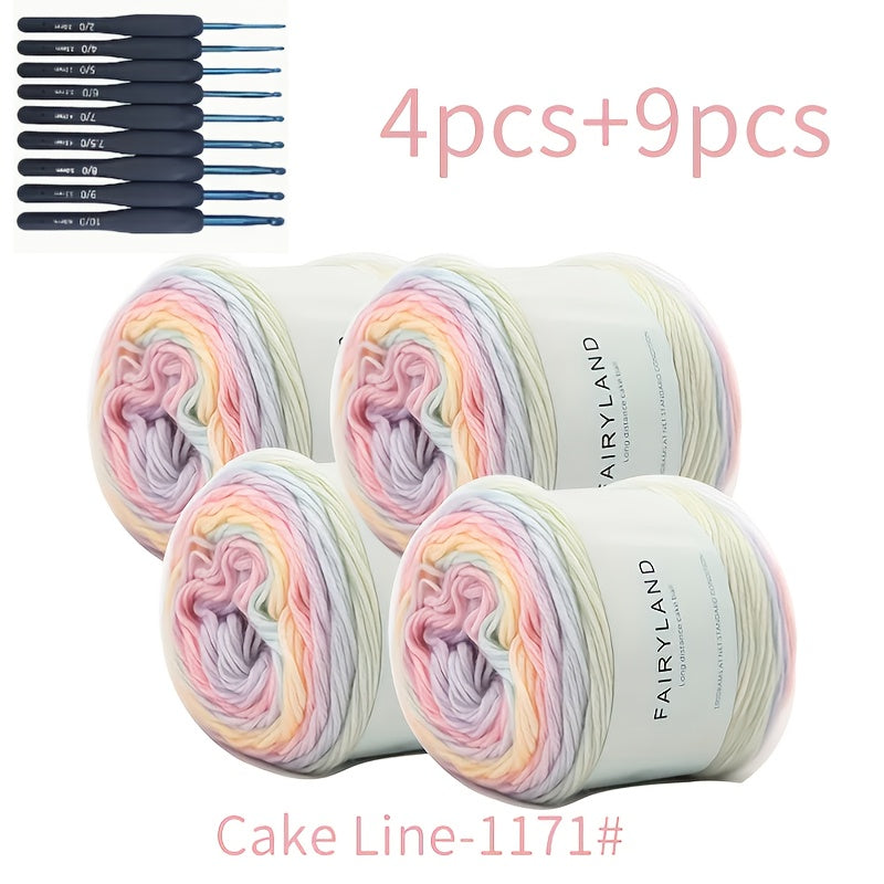 13pc Colorful Thread and Crochet Hook Set for DIY Crafts
