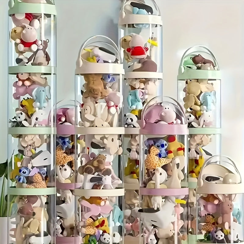 4-Tier Transparent Plastic Storage Organizer for Home
