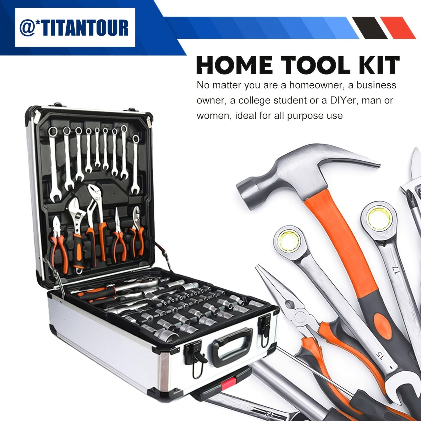 799pc Ratchet Socket Set With Quarter To Half Inch Drives