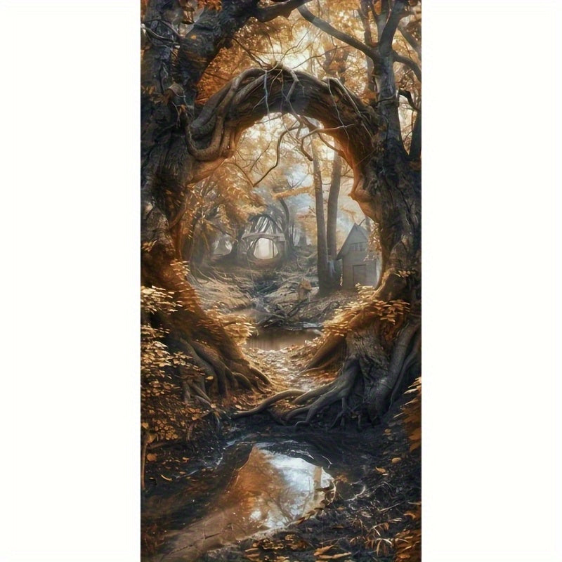 Forest Diamond Painting Kit Round Full Drill Two Piece