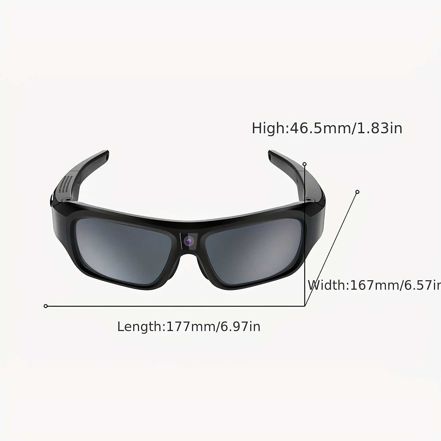 4K Video Glasses Sports Smart Glasses With Storage And USB