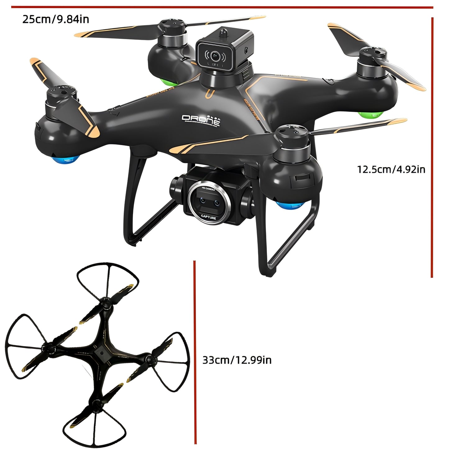 S116 MAX Brushless Optical Flow Drone With Dual Cameras FPV