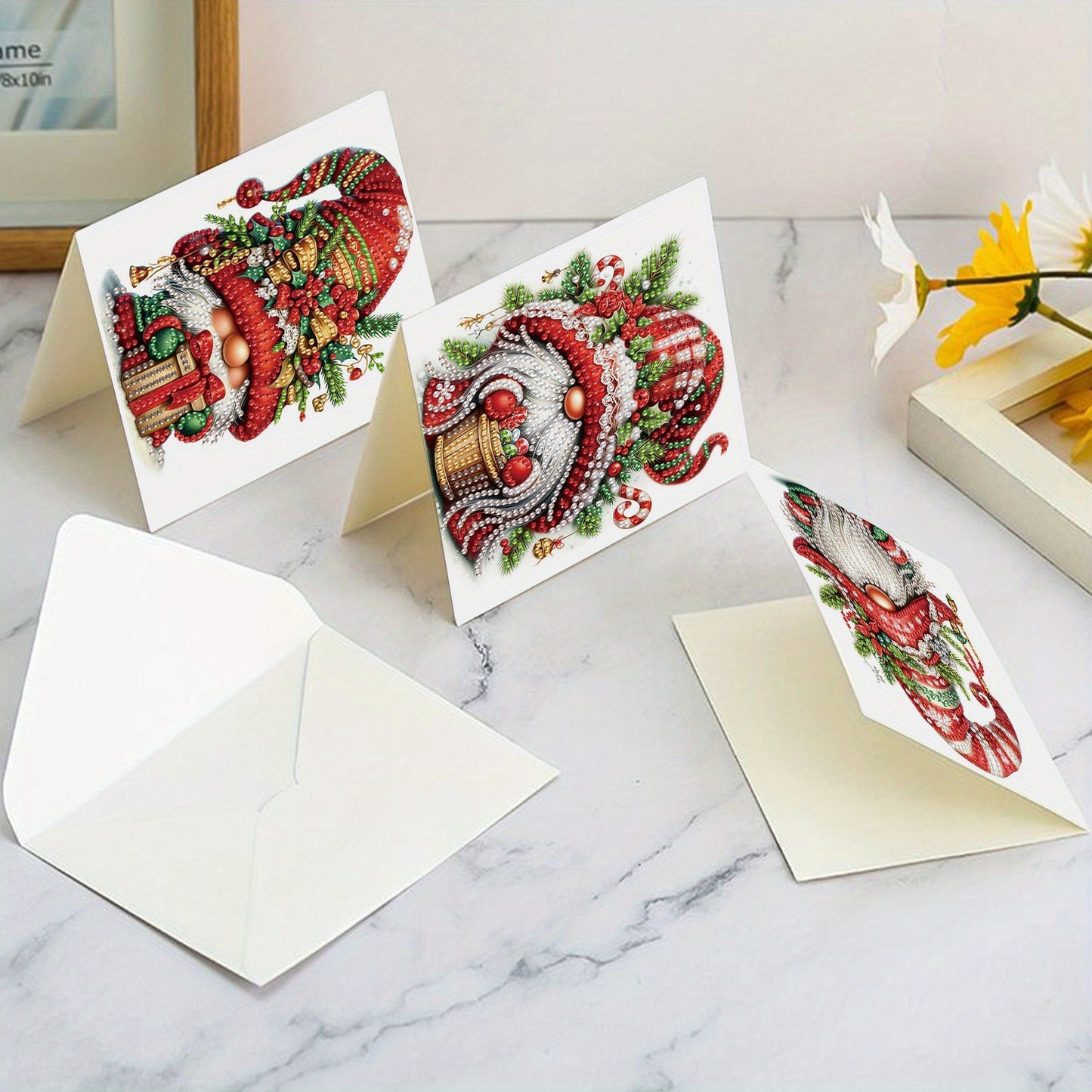 DIY Diamond Painting Greeting Cards Kit With Envelopes