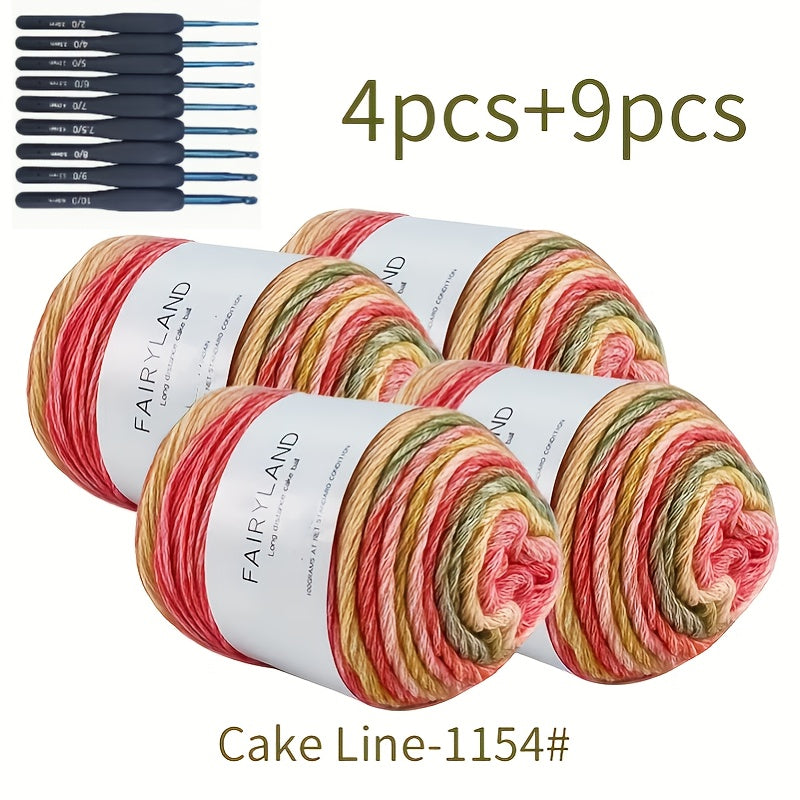 13pc Colorful Thread and Crochet Hook Set for DIY Crafts
