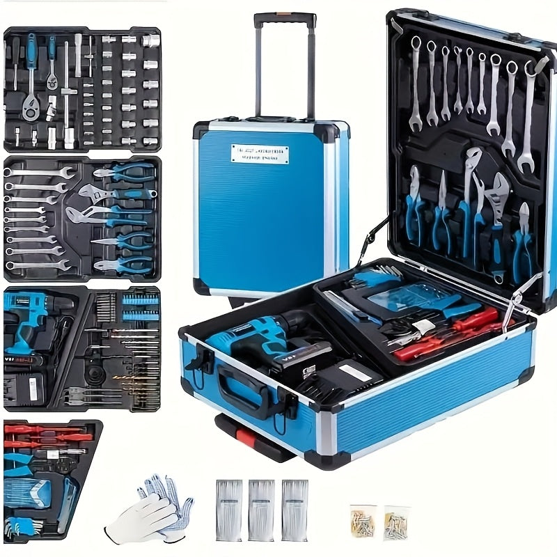 Rolling Tool Box Set For Men With Aluminum Case Gift