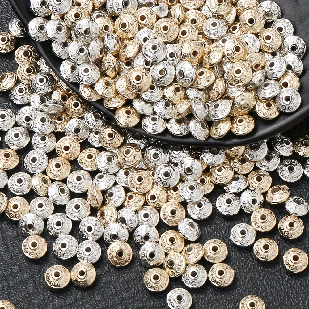 100 Pieces 6mm Oval Shaped CCB Beads for DIY Jewelry Making