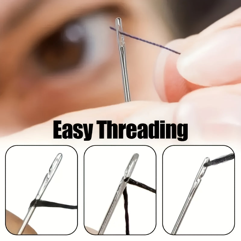 Side Holes Blind Needles For Elderly Hand Sewing Beading
