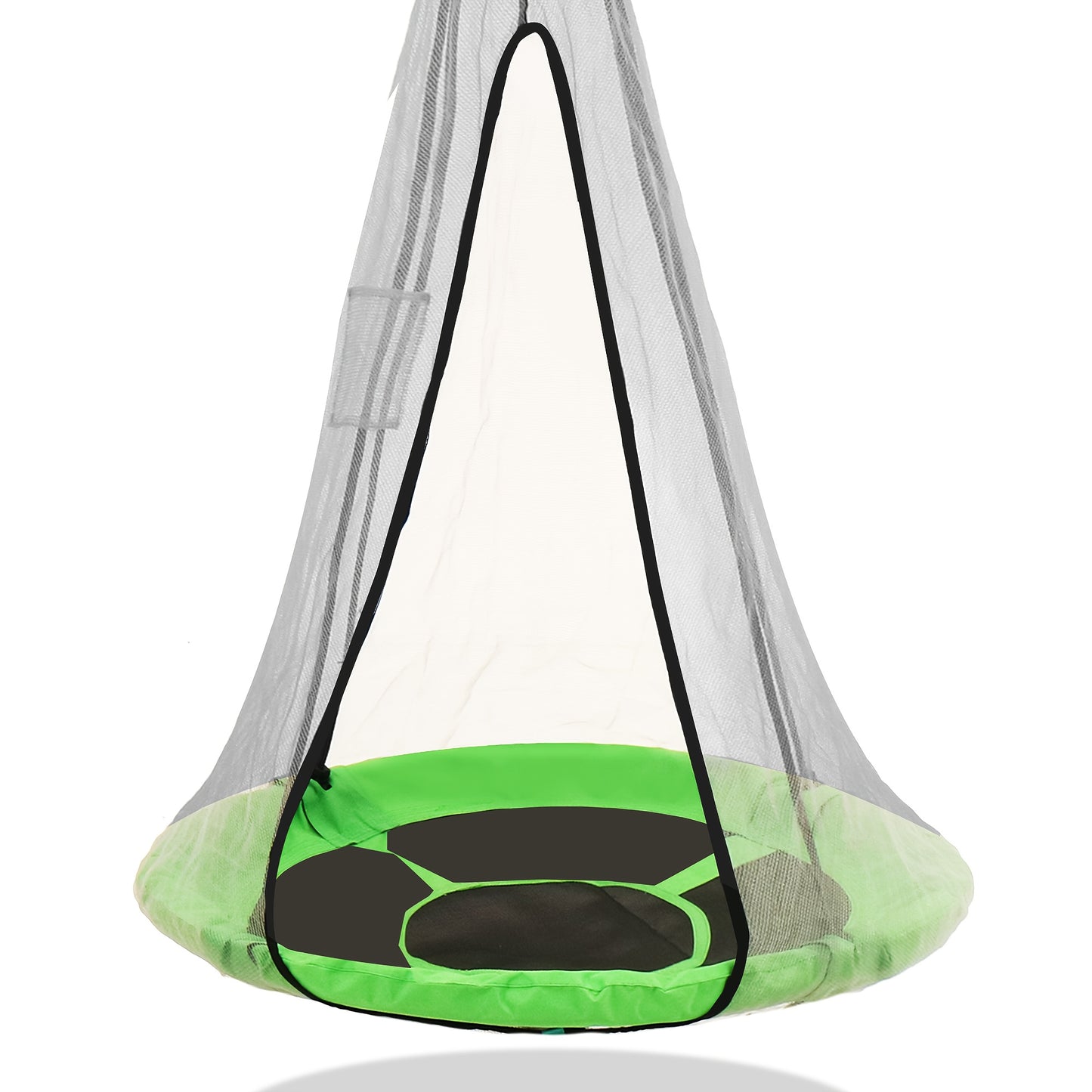 Blue 43 Inch Saucer Swing 2 In 1 Tent Swing 360 Rotation