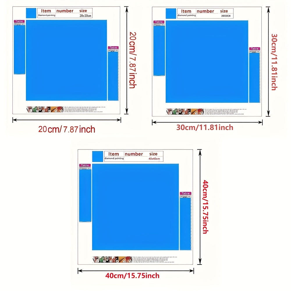 4Pcs Cute Little Girl Diamond Painting Kit Full Round 5D