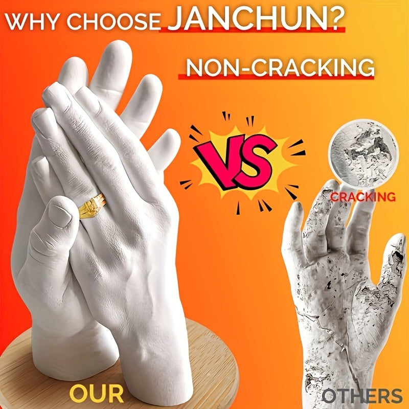 JANCHUN Couple Hand Mould Set Plaster Cast Kit For Gifts