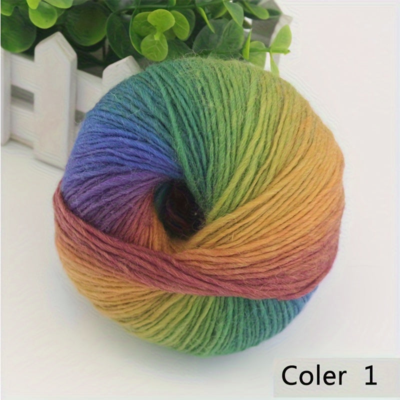 Rainbow Hand Spun 100 Percent Wool Yarn 3 Pack Knitting