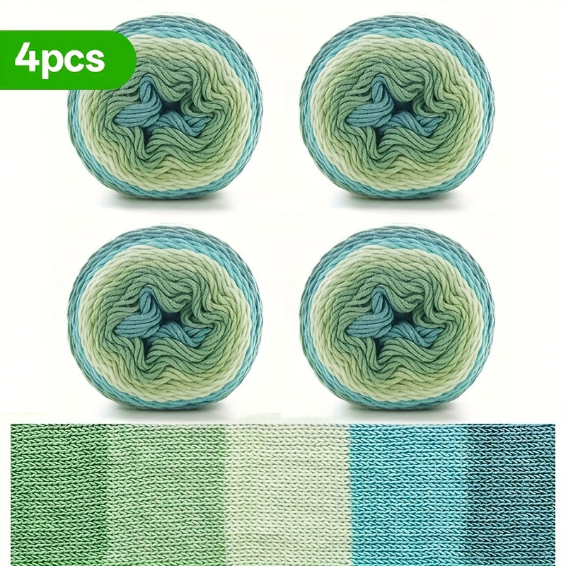 Rainbow Milk Yarn 4 Pack 5 Strands Each For Knitting