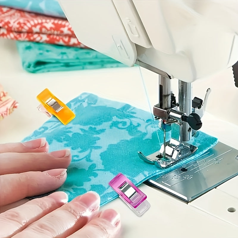 Set Of 15 Sewing Clips With Stainless Steel Springs