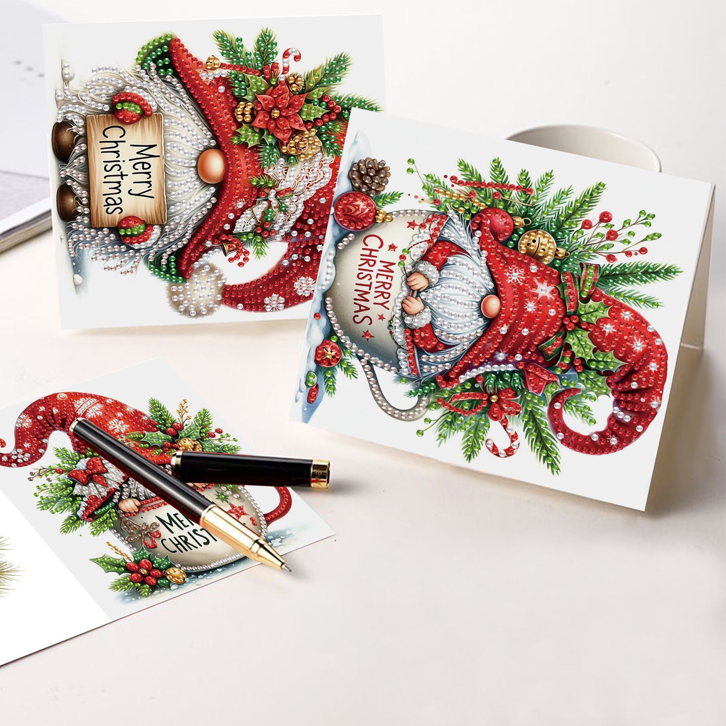 DIY Diamond Painting Greeting Cards Kit With Envelopes