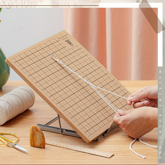 104 Piece Macrame Board And Adjustable Metal T Shape Clip