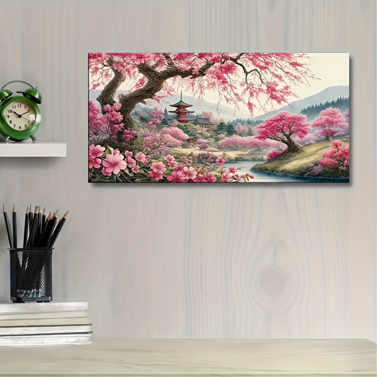 Cherry Blossom 5D Diamond Painting Kit Tree Wall Decor