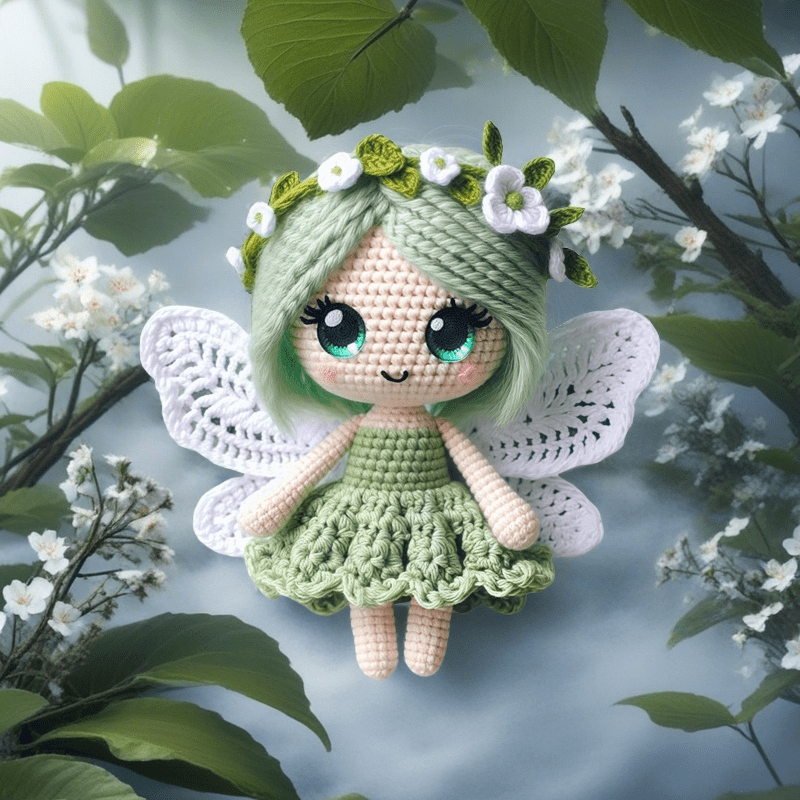 Butterfly Girl Crochet Doll Kit For Beginners Gift Set