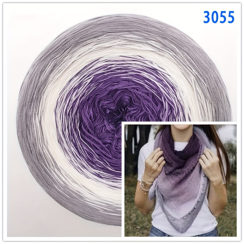 Hand Spun Gradient Cake Cotton Yarn Ombre 300g For Crochet