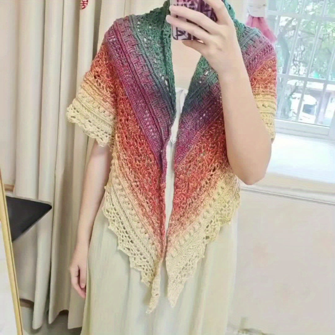 Hand Spun Gradient Cake Cotton Yarn Ombre 300g For Crochet