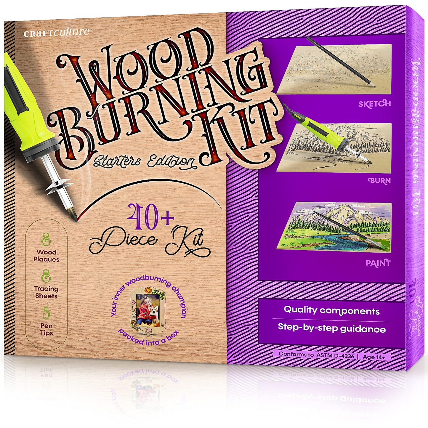 Beginner Wood Burning Kit For Kids And Teens Craft Set
