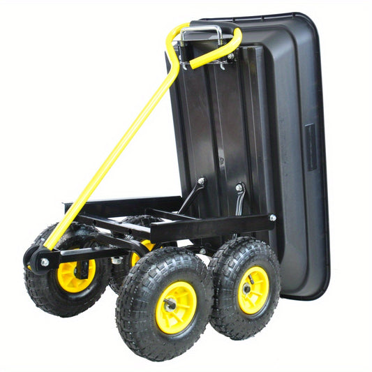 Heavy Duty Folding Wagon Cart 330 Lbs 180 Degree Swivel