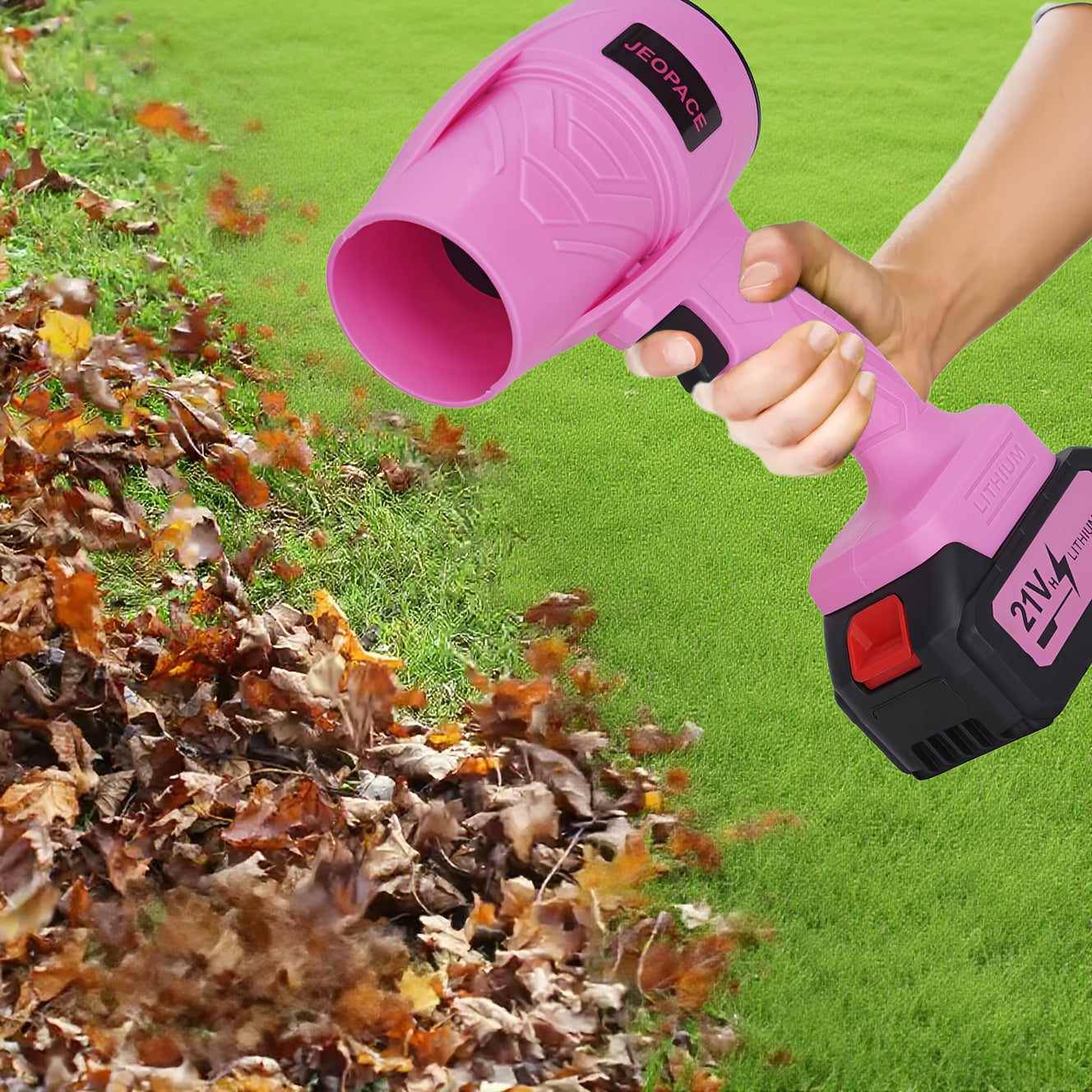 Handheld Cordless Leaf Blower with Lithium Battery and Fast Charger
