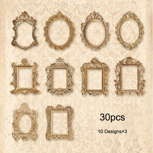 Vintage Fantasy Scrapbook Paper Kit With Ornate Frames