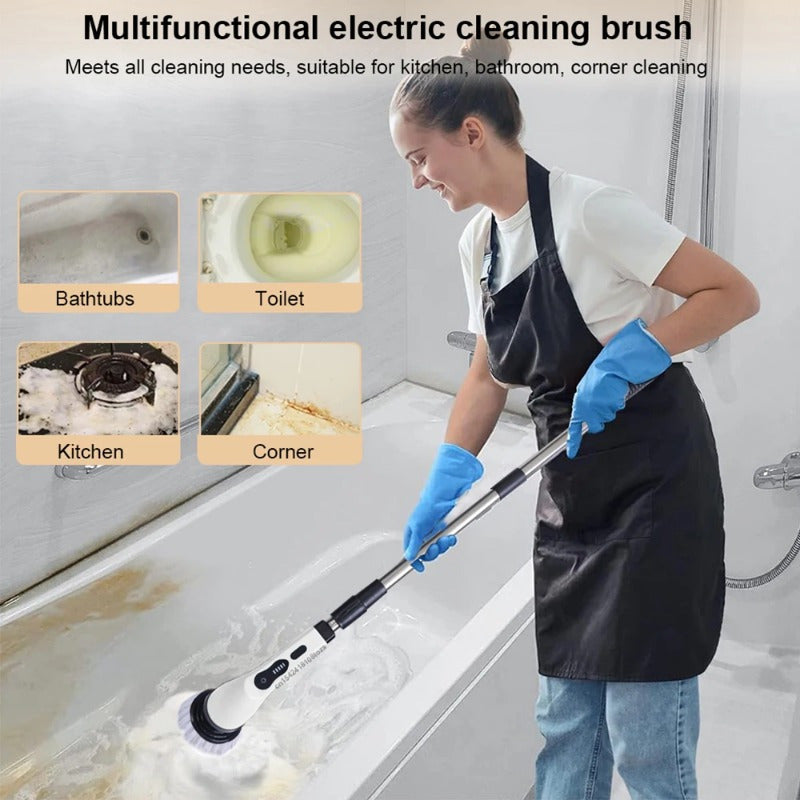 Electric Spin Scrubber Cleaning Brush For Home And Car