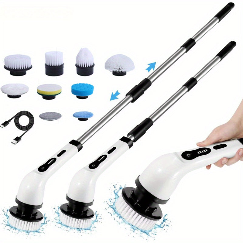 Electric Spin Scrubber Cleaning Brush For Home And Car