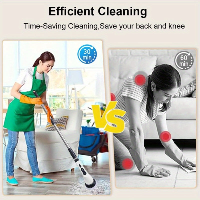 Electric Spin Scrubber Cleaning Brush For Home And Car