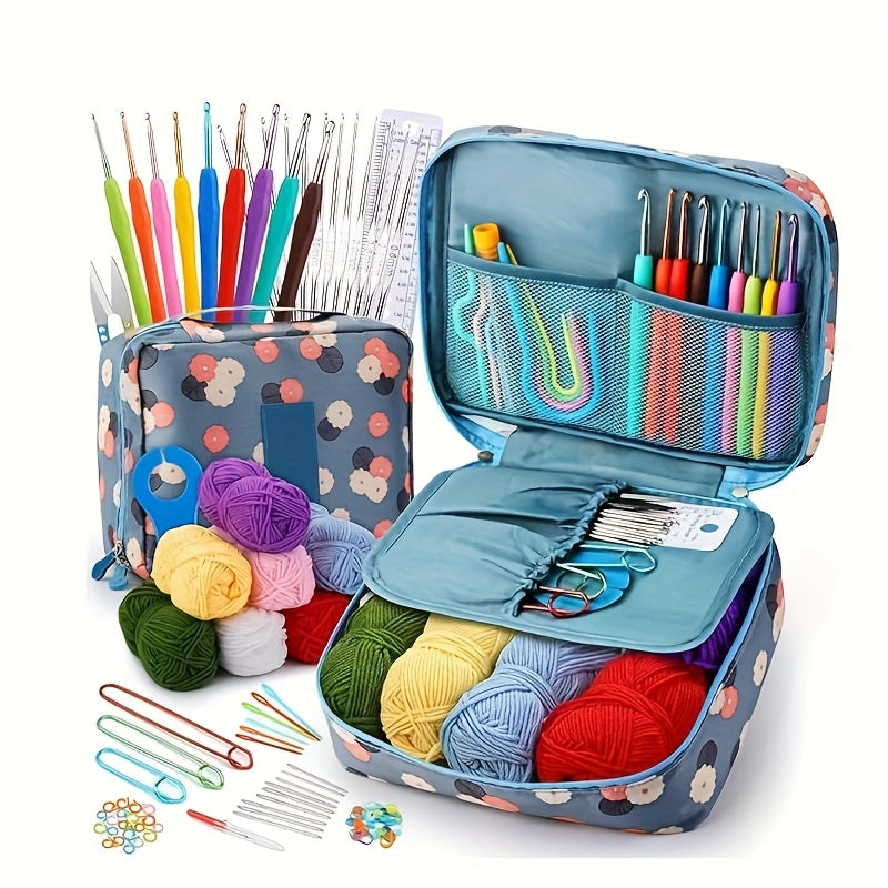 103 Beginner Crochet Kit With Yarn Hooks And Accessories