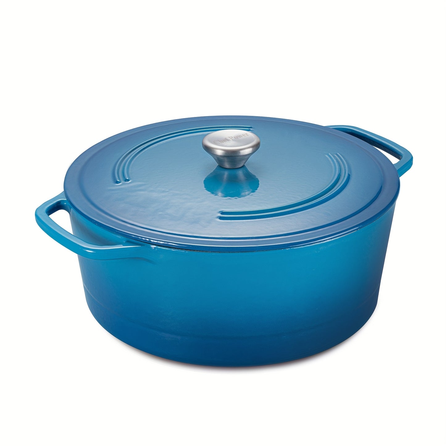 Six Qt Enameled Cast Iron Dutch Oven With Lid Dual Handles