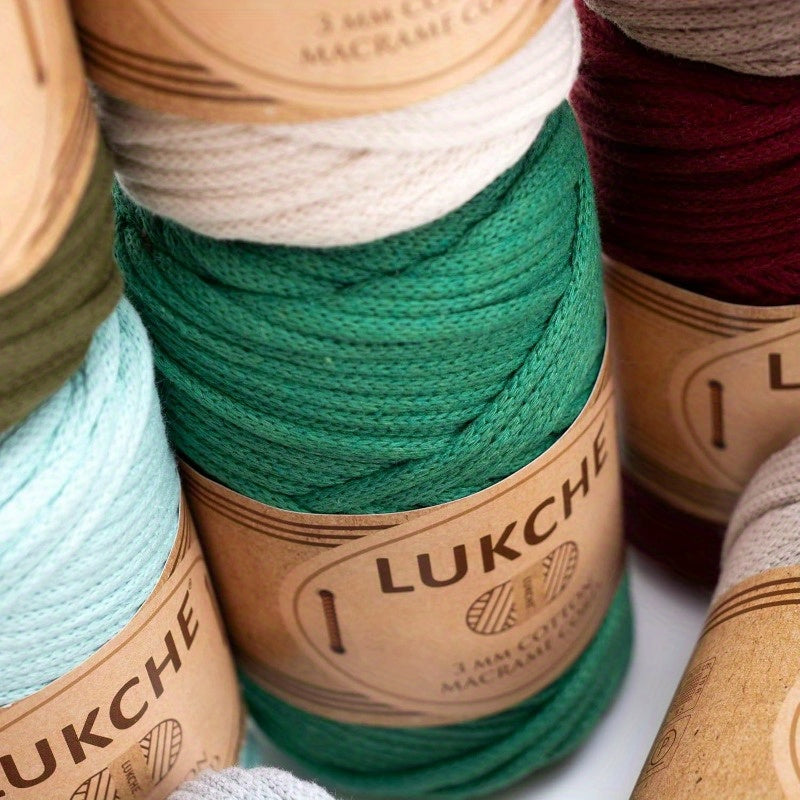 3mm Cotton Macrame Cord 279 Feet Extra Long Heavy Duty For Plant Hangers Wall Decor