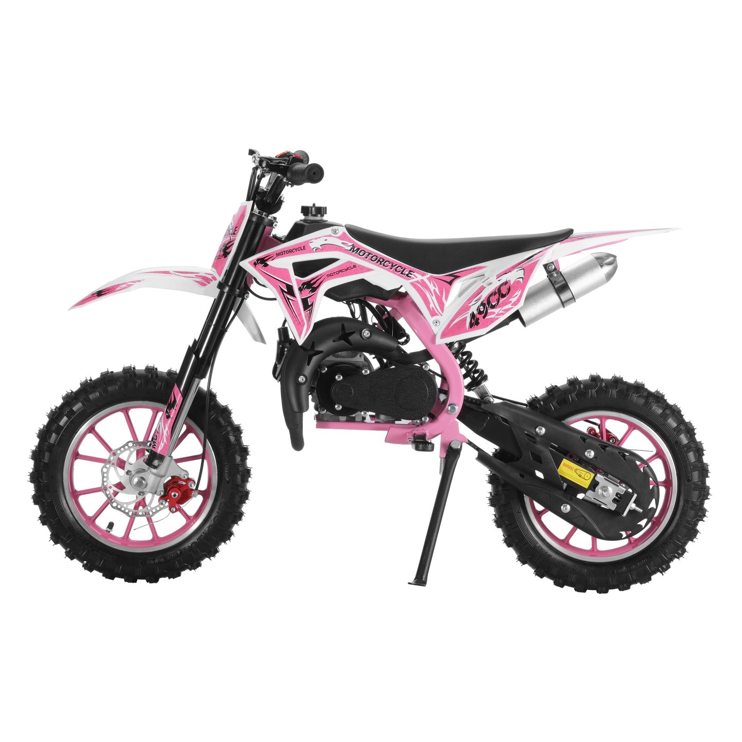 Gas-Powered Red 49cc 2-Stroke Kids Mini Motocross Bike