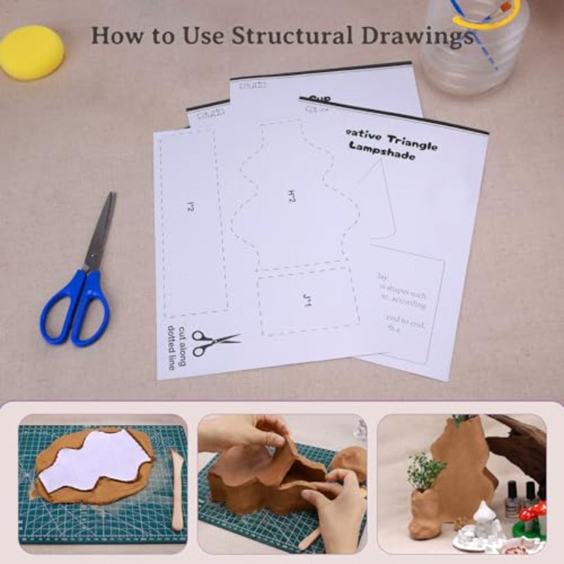 Air Dry Pottery Clay Kit for Beginners No Kiln Needed