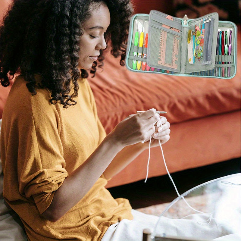 Beginner Crochet Kit With Yarn And Soft Handle Tools