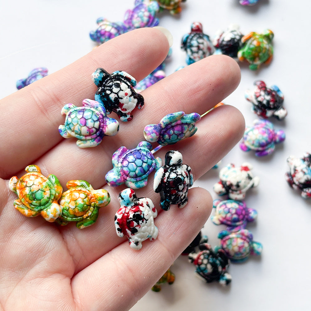 Sea Turtle Spacer Beads 110 Pieces Gradient Stone Jewelry