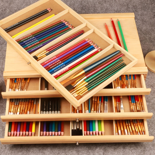 Portable Art Tool Organizer with Drawers for Artists
