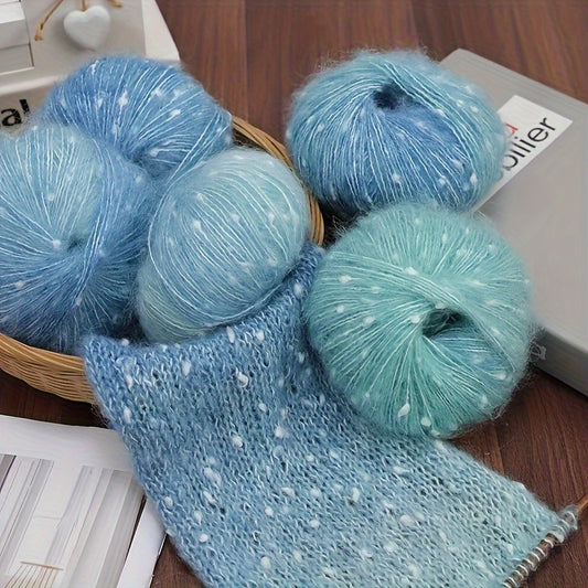 Charm Fairy Rainbow Gradient Yarn Blue Teal Ombre 300g