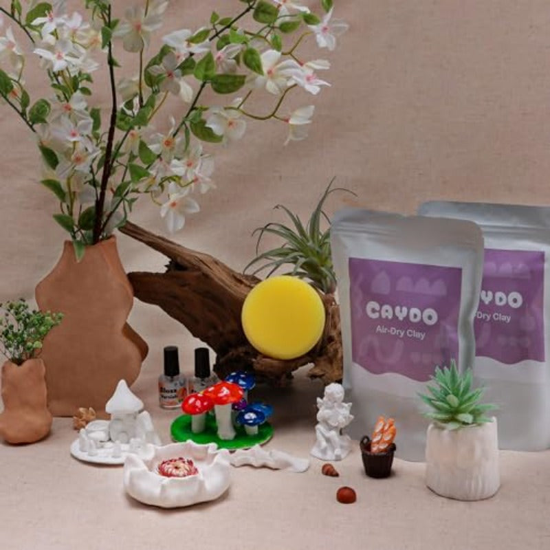 Air Dry Pottery Clay Kit for Beginners No Kiln Needed