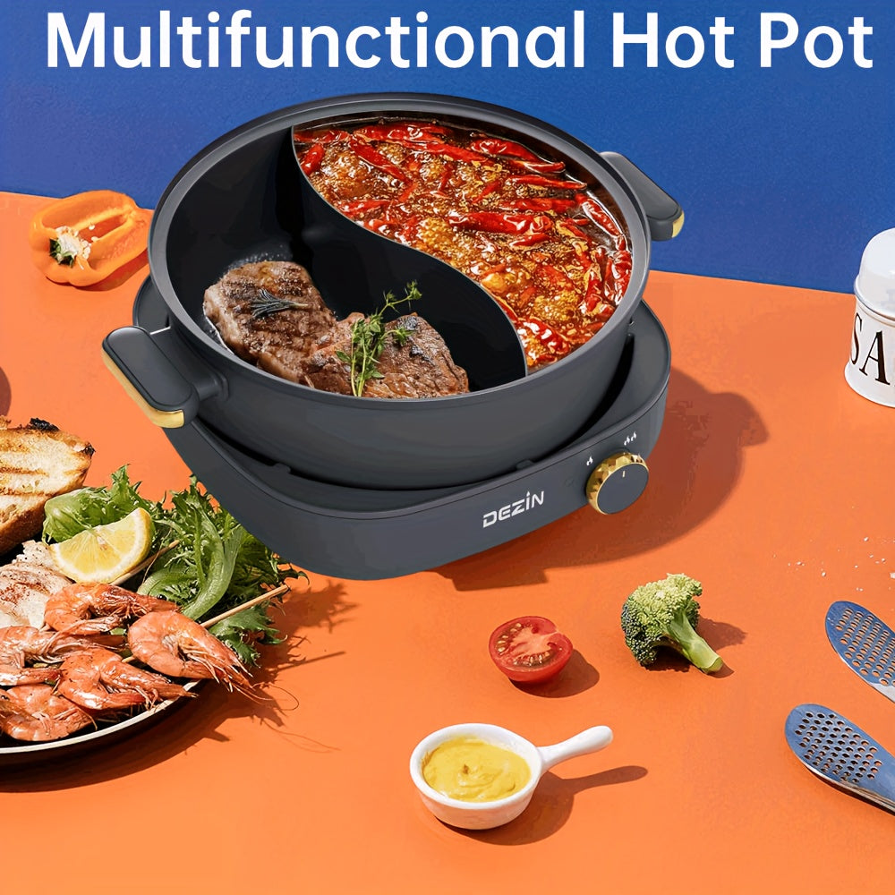 Electric Shabu Shabu Pot With Dual Flavor Nonstick Family