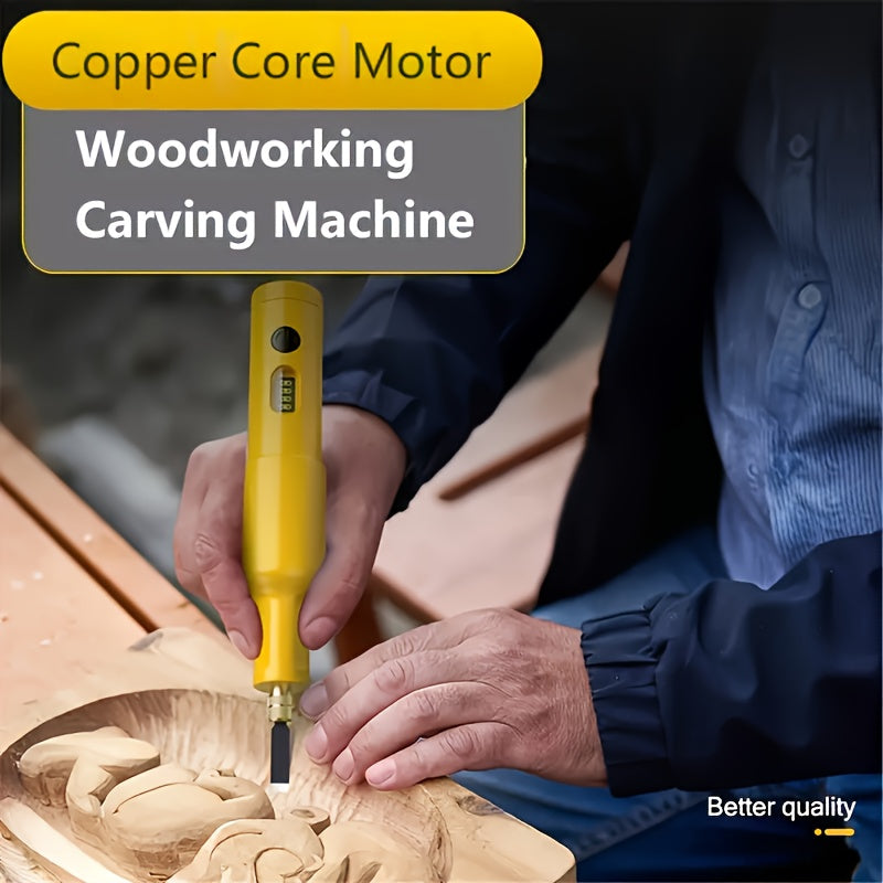 Electric Wood Carving Tool With 20 Blades Pro Grade