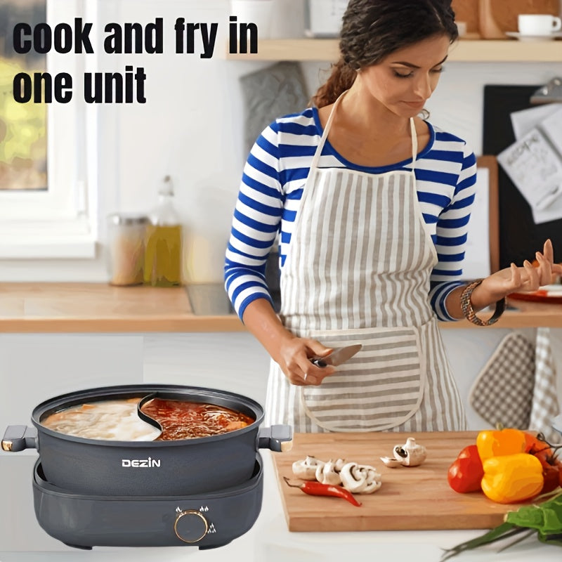 Electric Shabu Shabu Pot With Dual Flavor Nonstick Family