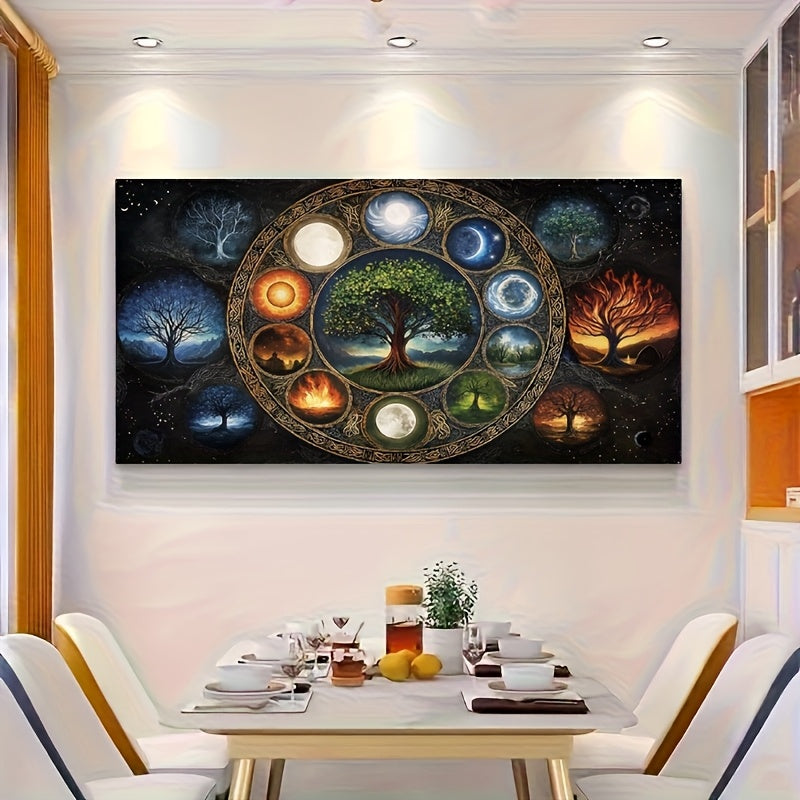 Tree Of Life Moonlight Diamond Painting Kit Round Drill
