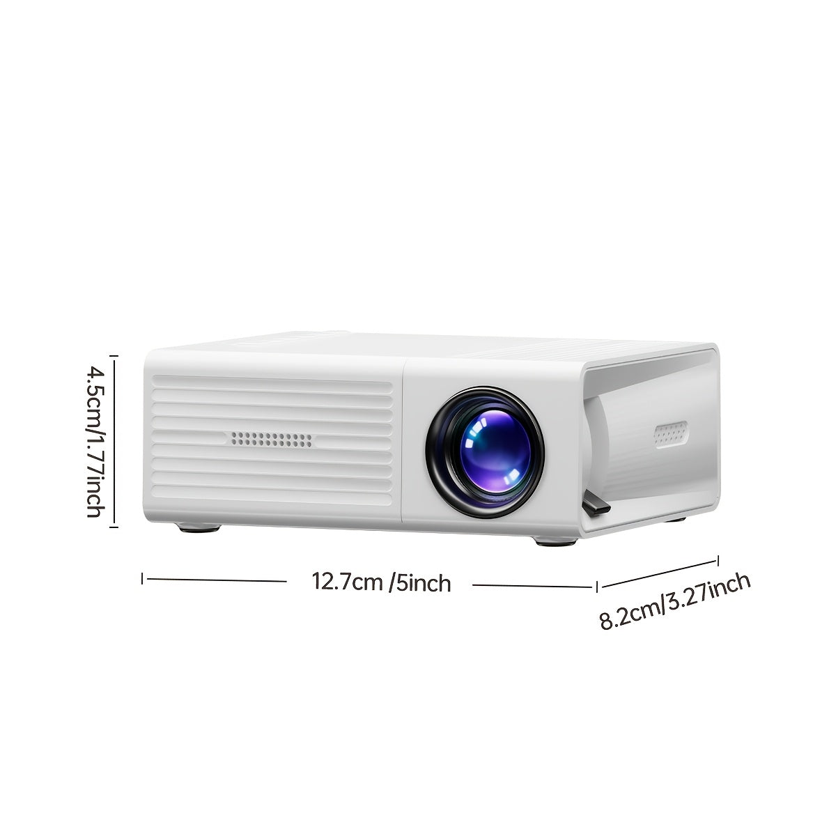 Portable Projector 1080P USB Remote Control LCD Display